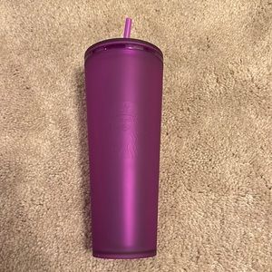 Starbucks matte purple cup